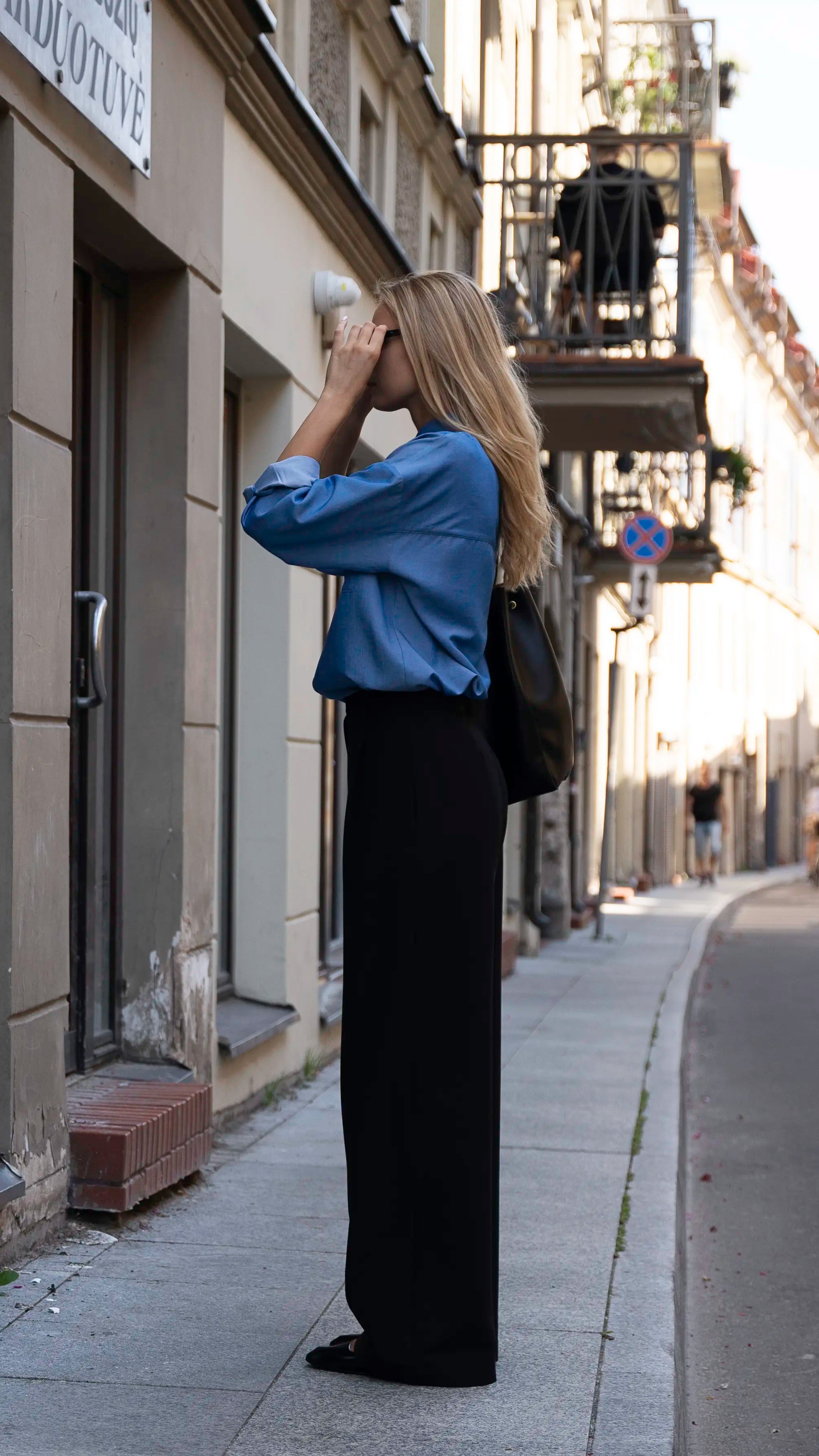 Women’s classic trousers “Upė” CMF491