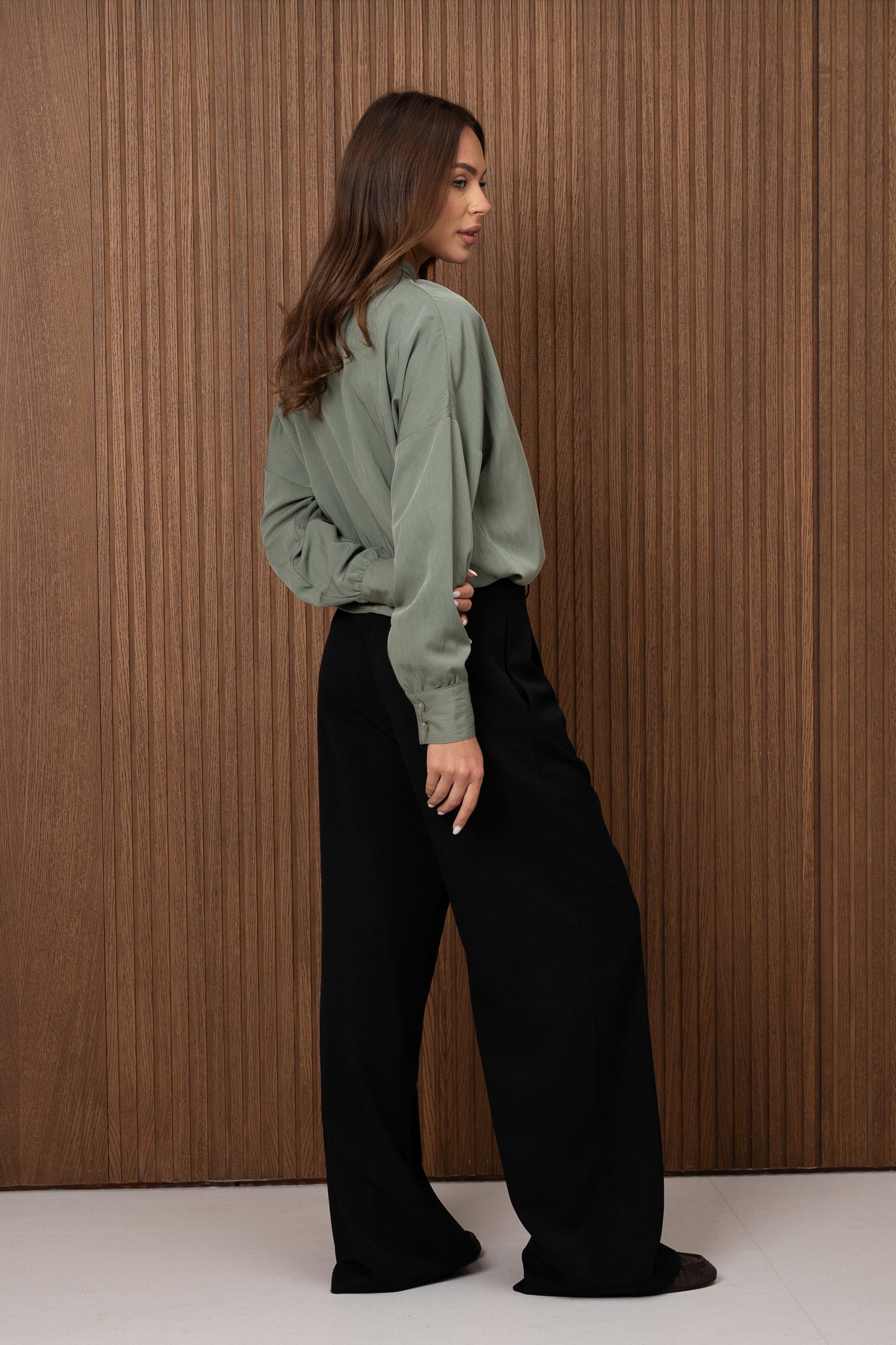 Women's Classic Shirt "Gloria" Khaki (CMF599-17)