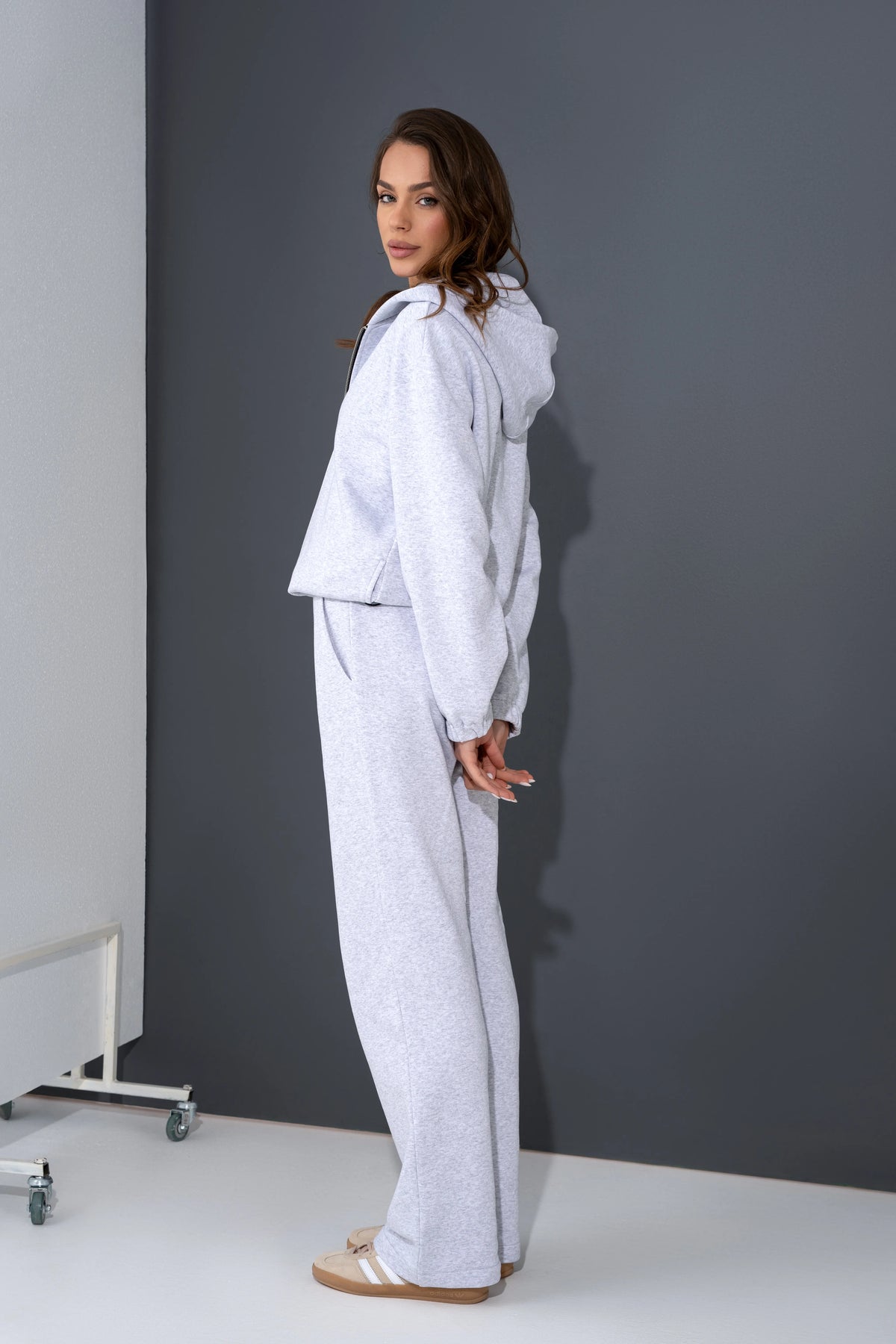 Women’s melange zip-up tracksuits, created for comfortable relaxation and everyday comfort.