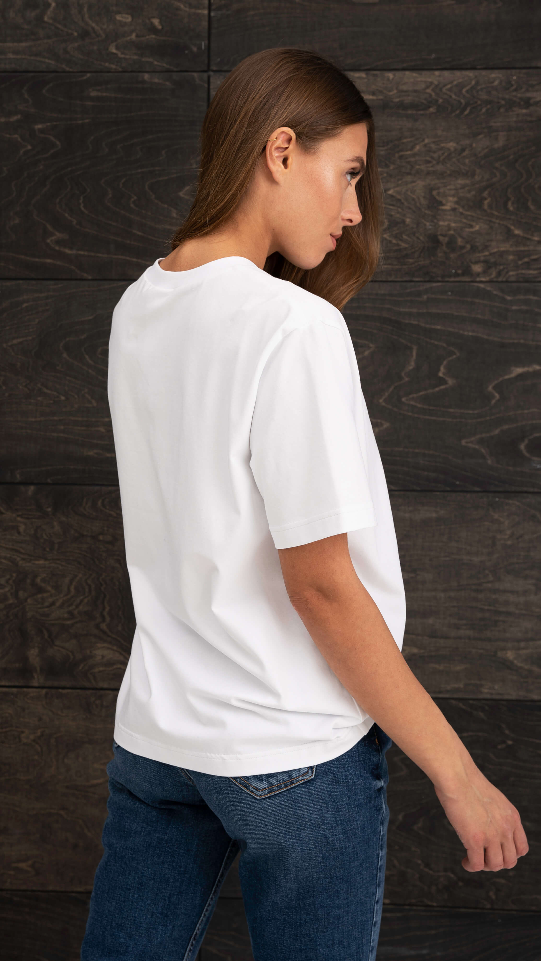 Oversized women’s T-shirt (no chest logo) CMF203