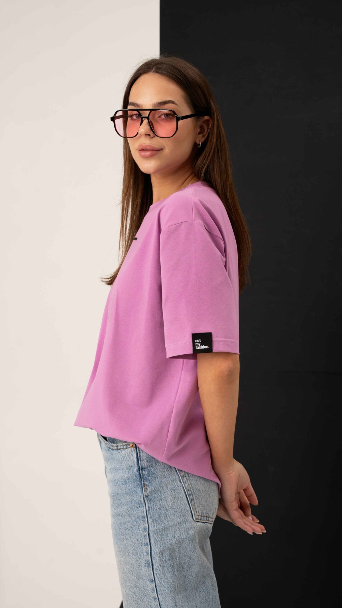Oversized moteriški marškinėliai CMF464 - Image 2