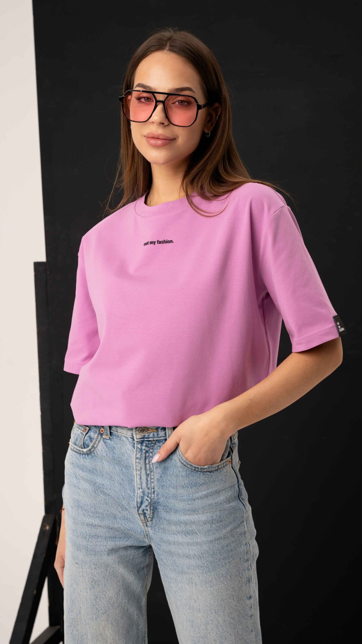 Oversized moteriški marškinėliai CMF464 - Image 4