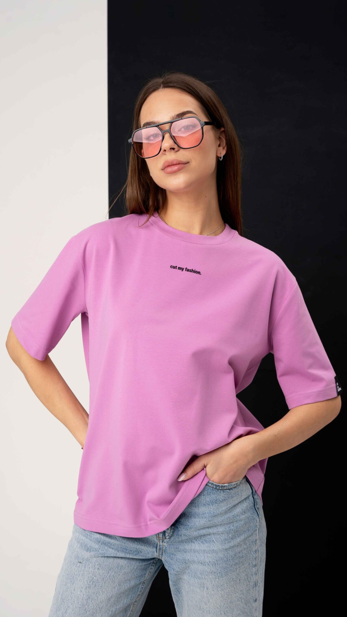 Oversized moteriški marškinėliai CMF464