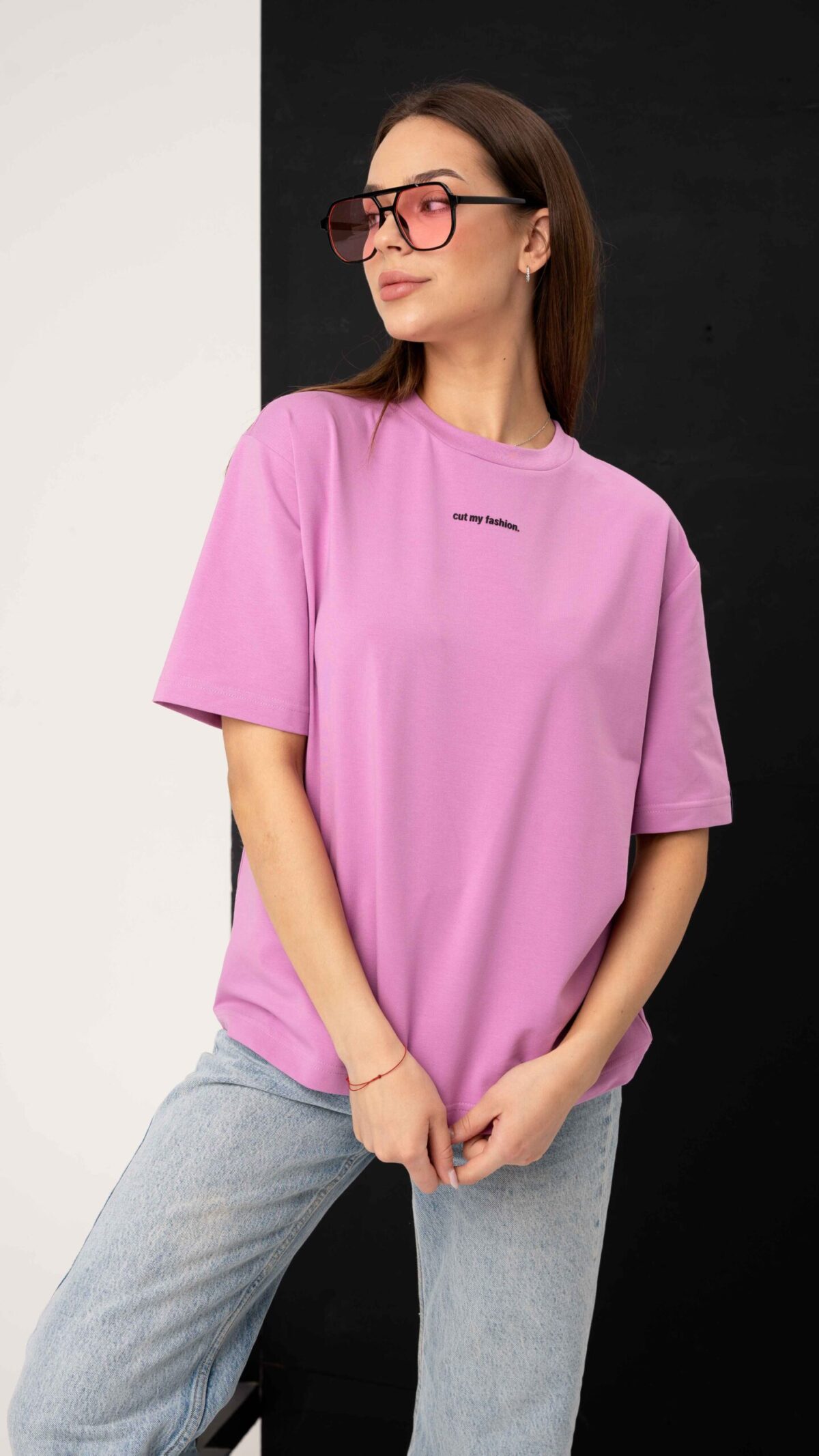 Oversized moteriški marškinėliai CMF464 - Image 3