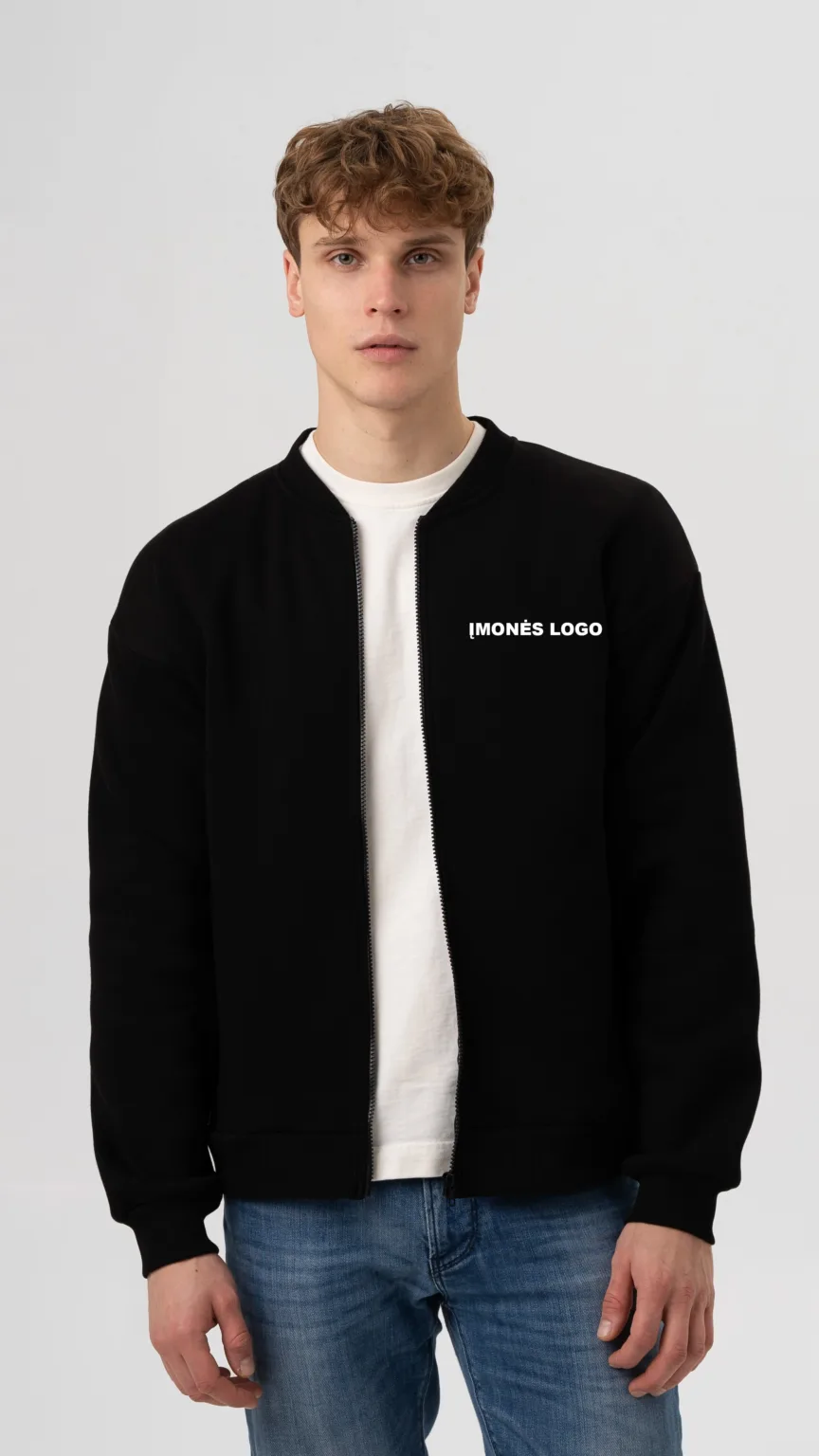 Unisex „Bomber“ stiliaus džemperis su logotipu įmonėms CMF522
