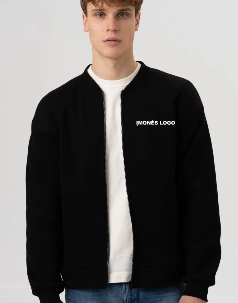 Unisex „Bomber“ stiliaus džemperis su logotipu įmonėms CMF522
