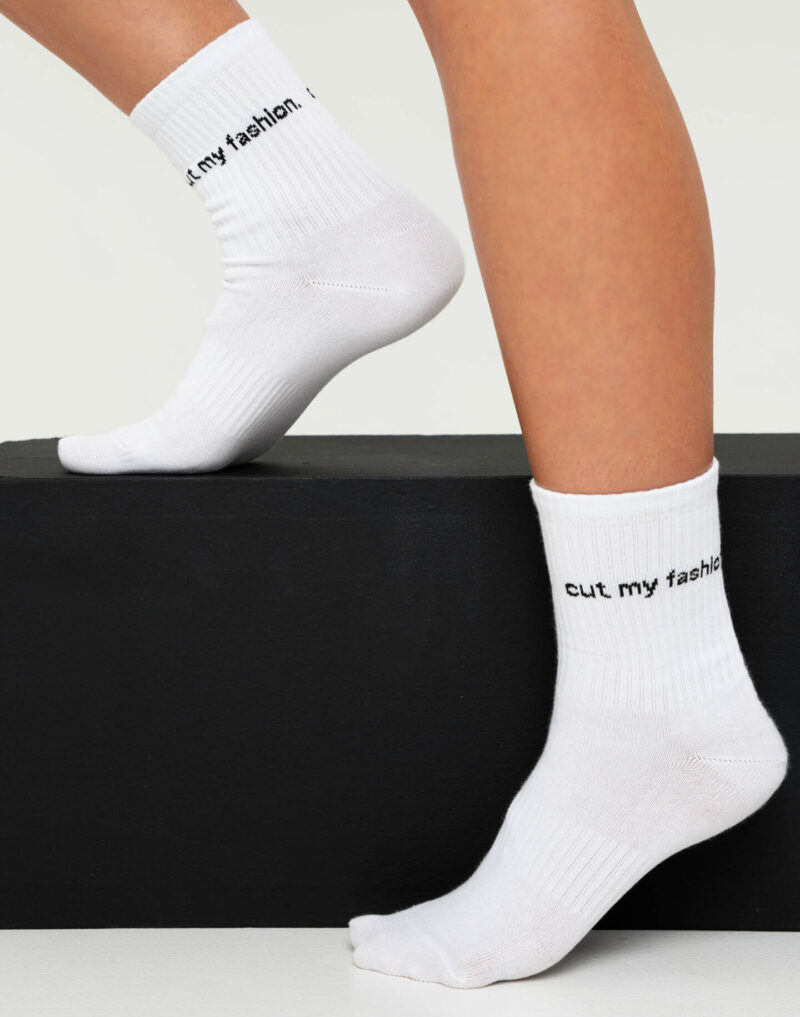 Unisex baltos kojinės CMF389