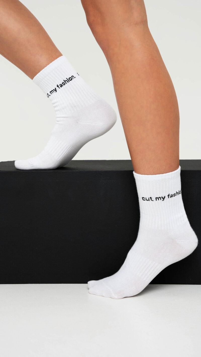 Unisex baltos kojinės CMF389